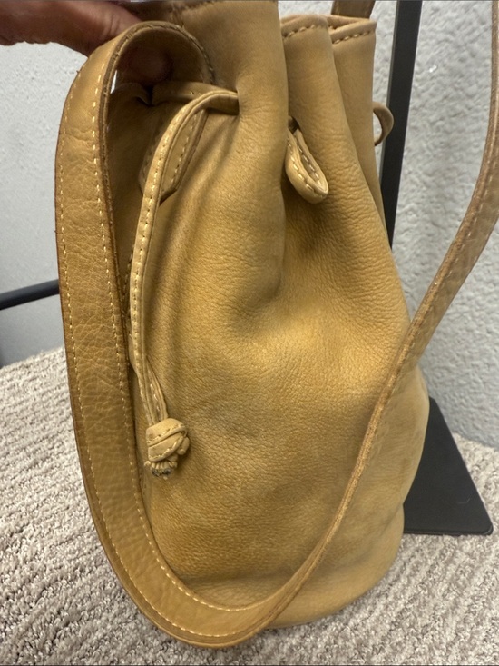 Vintage Coach Sonoma Nubuck Tan Leather Drawstring Bucket Bag- D5B 
